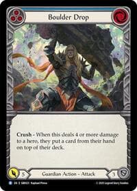 Boulder Drop (Blue) - Silver Age Chapter 1 - Flesh and Blood TCG card