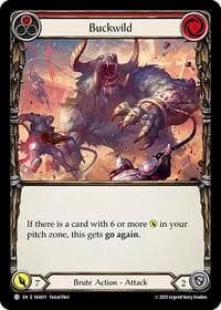 Buckwild (Red) - Silver Age Chapter 1 - Flesh and Blood TCG card