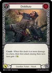 Debilitate (Red) - Silver Age Chapter 1 - Flesh and Blood TCG card