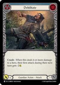 Debilitate (Blue) - Silver Age Chapter 1 - Flesh and Blood TCG card
