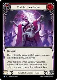 Malefic Incantation (Red) - Silver Age Chapter 1 - Flesh and Blood TCG card