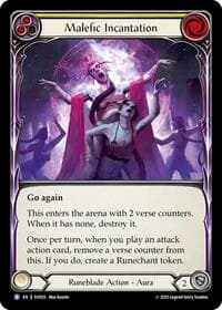 Malefic Incantation (Yellow) - Silver Age Chapter 1 - Flesh and Blood TCG card