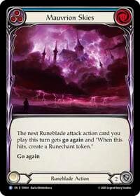 Mauvrion Skies (Blue) - Silver Age Chapter 1 - Flesh and Blood TCG card
