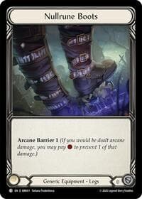 Nullrune Boots (SBR011) - Silver Age Chapter 1 - Flesh and Blood TCG card