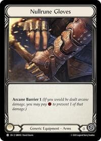 Nullrune Gloves (SBR010) - Silver Age Chapter 1 - Flesh and Blood TCG card