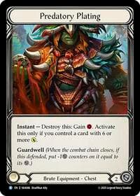 Predatory Plating - Silver Age Chapter 1 - Flesh and Blood TCG card