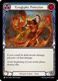 Pyroglyphic Protection - Silver Age Chapter 1 - Flesh and Blood TCG card