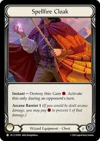 Spellfire Cloak - Silver Age Chapter 1 - Flesh and Blood TCG card