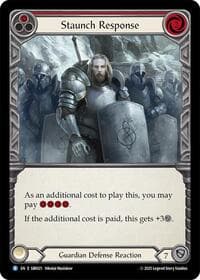 Staunch Response - Silver Age Chapter 1 - Flesh and Blood TCG card