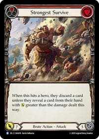 Strongest Survive (Red) - Silver Age Chapter 1 - Flesh and Blood TCG card