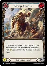 Strongest Survive (Blue) - Silver Age Chapter 1 - Flesh and Blood TCG card