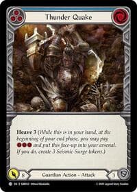 Thunder Quake - Silver Age Chapter 1 - Flesh and Blood TCG card