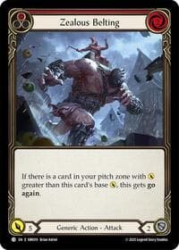 Zealous Belting - Silver Age Chapter 1 - Flesh and Blood TCG card