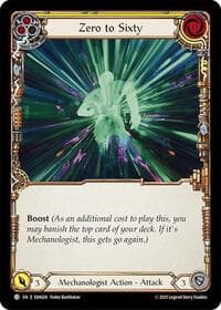 Zero to Sixty (Yellow) - Silver Age Chapter 1 - Flesh and Blood TCG card