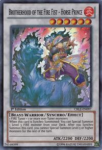 Brotherhood of the Fire Fist - Horse Prince - Cosmo Blazer - YuGiOh card
