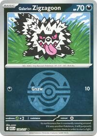Galarian Zigzagoon (Dusk Ball) - ME: Ascended Heroes - Pokemon card