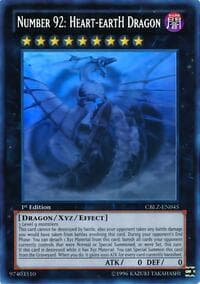Number 92: Heart-eartH Dragon (Ghost Rare) - Cosmo Blazer - YuGiOh card