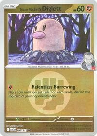 Team Rocket's Diglett (Energy Symbol Pattern) - ME: Ascended Heroes - Pokemon card