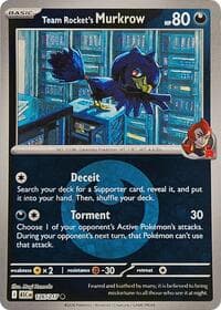 Team Rocket's Murkrow (Energy Symbol Pattern) - ME: Ascended Heroes - Pokemon card