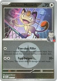 Team Rocket's Meowth (Energy Symbol Pattern) - ME: Ascended Heroes - Pokemon card