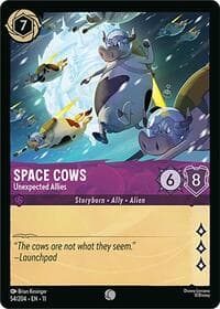 Space Cows - Unexpected Allies - Winterspell - Disney Lorcana card