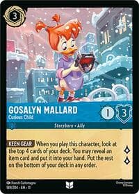 Gosalyn Mallard - Curious Child - Winterspell - Disney Lorcana card