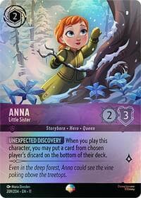 Anna - Little Sister (Epic) - Winterspell - Disney Lorcana card