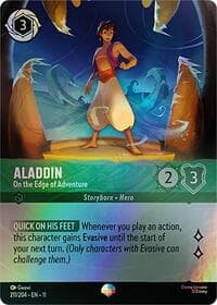 Aladdin - On the Edge of Adventure (Epic) - Winterspell - Disney Lorcana card