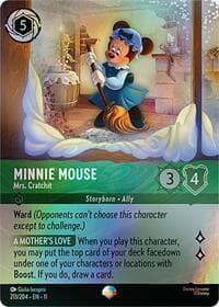 Minnie Mouse - Mrs. Cratchit (Epic) - Winterspell - Disney Lorcana card