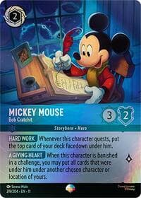 Mickey Mouse - Bob Cratchit (Epic) - Winterspell - Disney Lorcana card