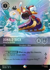 Donald Duck - Along for the Ride (Epic) - Winterspell - Disney Lorcana card