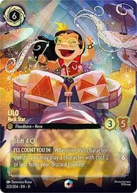 Lilo - Rock Star (Enchanted) - Winterspell - Disney Lorcana card