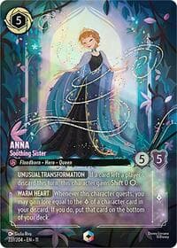Anna - Soothing Sister (Enchanted) - Winterspell - Disney Lorcana card
