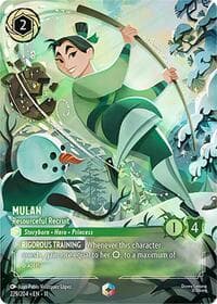 Mulan - Resourceful Recruit (Enchanted) - Winterspell - Disney Lorcana card