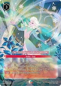 The Cold Never Bothered Me (Enchanted) - Winterspell - Disney Lorcana card