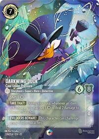Darkwing Duck - Cool Under Pressure (Enchanted) - Winterspell - Disney Lorcana card