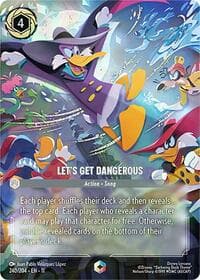 Let's Get Dangerous (Enchanted) - Winterspell - Disney Lorcana card