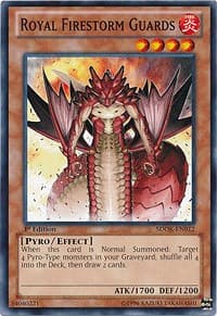 Royal Firestorm Guards - Structure Deck: Onslaught of the Fire Kings - YuGiOh card
