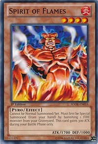Spirit of Flames - Structure Deck: Onslaught of the Fire Kings - YuGiOh card
