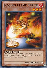 Raging Flame Sprite - Structure Deck: Onslaught of the Fire Kings - YuGiOh card