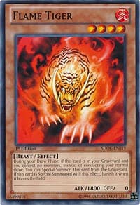 Flame Tiger - Structure Deck: Onslaught of the Fire Kings - YuGiOh card