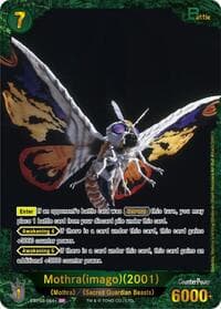 Mothra (imago) (2001) (EBP03-064+) - Booster Set 3: Resonance of Rivals - Godzilla Card Game card