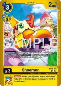 Shoemon (Limited Foil) - Dawn of Liberator - Digimon Card Game card