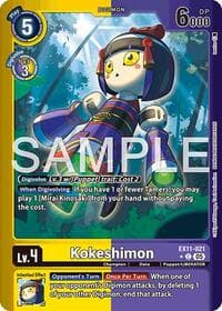 Kokeshinmon (Limited Foil) - Dawn of Liberator - Digimon Card Game card