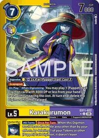 Karakurumon (Limited Foil) - Dawn of Liberator - Digimon Card Game card
