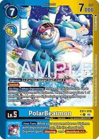 PolarBearmon (Limited Foil) - Dawn of Liberator - Digimon Card Game card