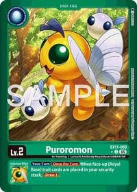 Puroromon (Limited Foil) - Dawn of Liberator - Digimon Card Game card