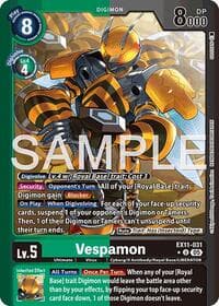 Vespamon (Limited Foil) - Dawn of Liberator - Digimon Card Game card
