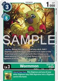 Wormmon - BT12-047 (Reprint) - Advanced Booster Digimon Generation - Digimon Card Game card