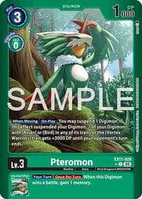 Pteromon (Limited Foil) - Dawn of Liberator - Digimon Card Game card